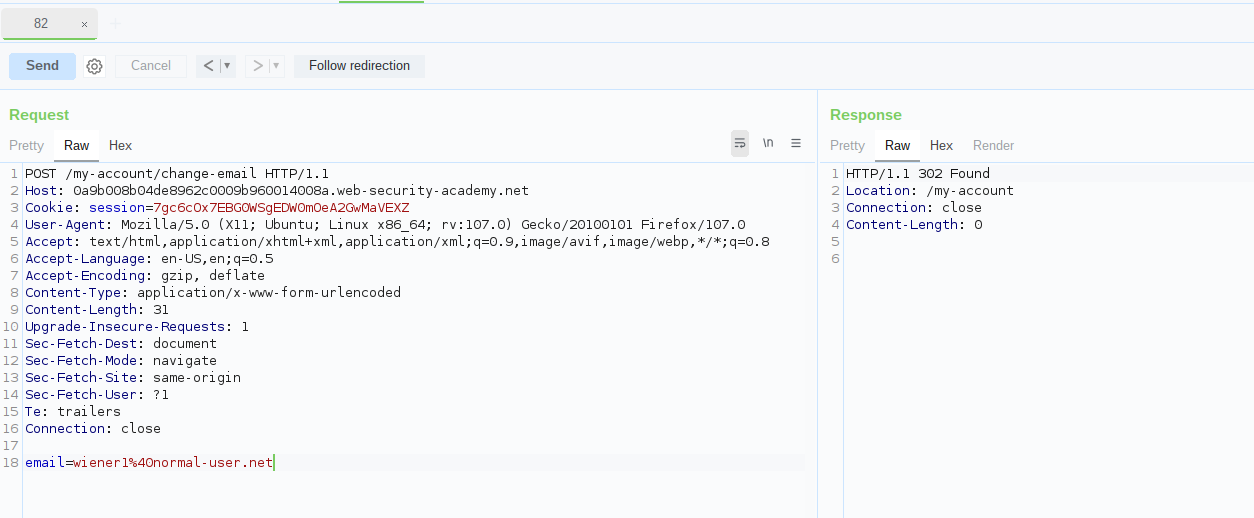 Request with stripped referrer