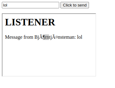 Receiver Screenshot