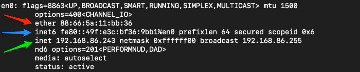 IPv6 address example