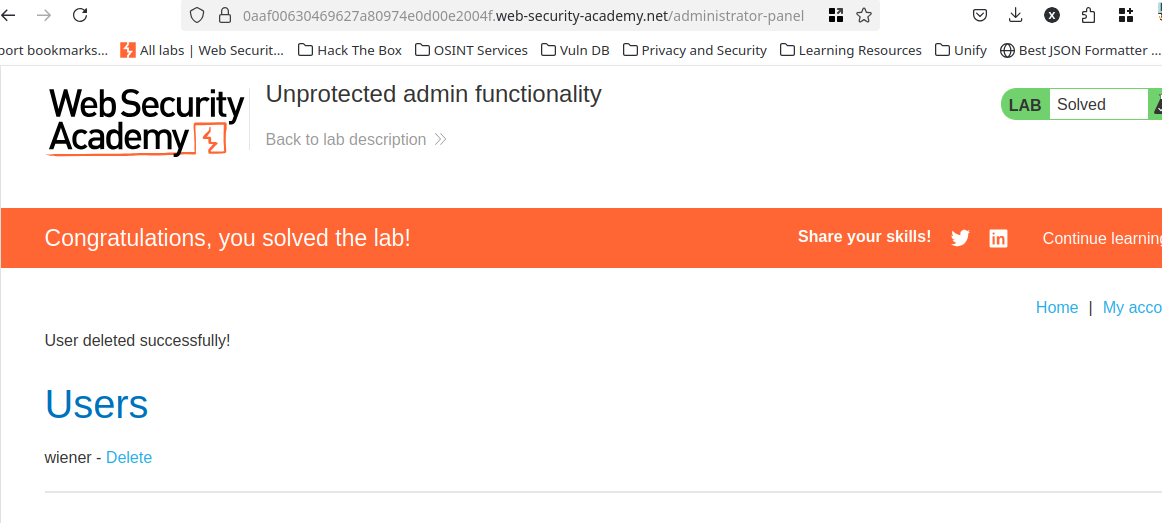 Admin Panel Access