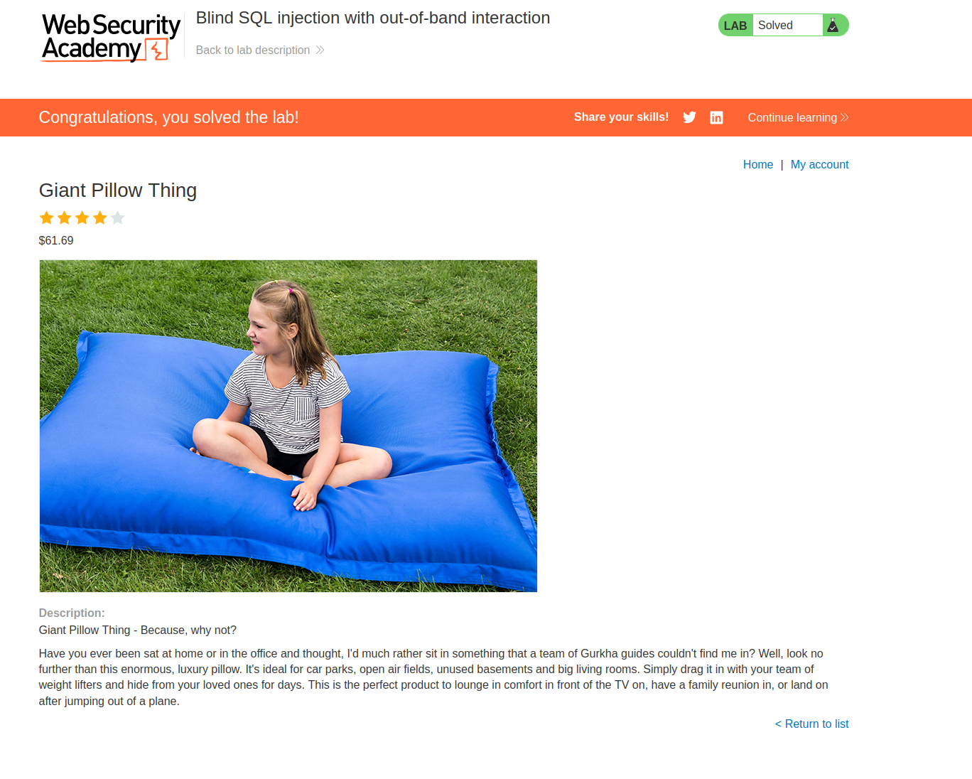 Injected HTTP request