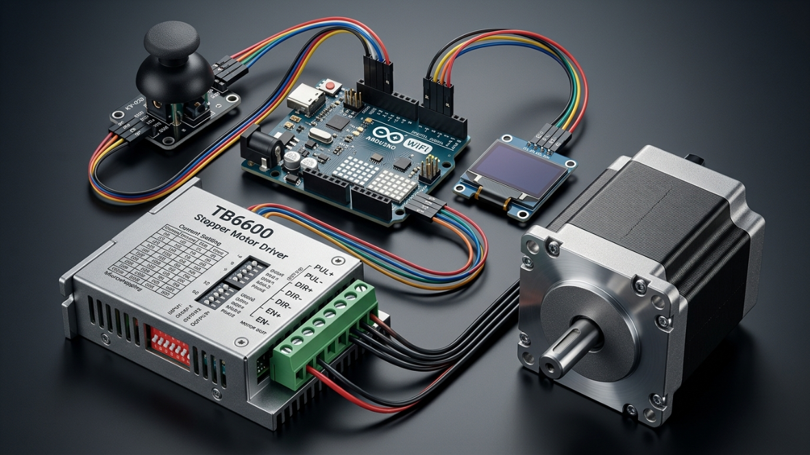 Arduino uno r4 tb6600 nema23 hardware